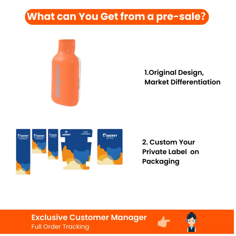 Custom Portable Dog Water Bottle Pre-Sale Service Portable dog water bottle pre-sale service with custom product design private label packaging and order tracking