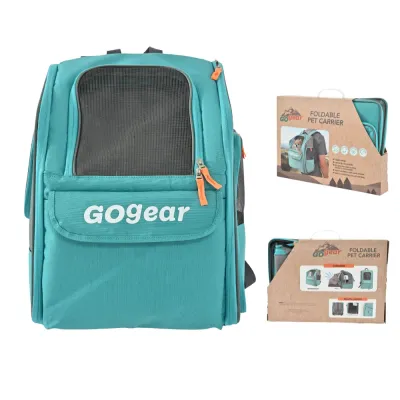 Wholesale Foldable Pet Carrier Backpack for Cats and Small Dogs Foldable pet carrier backpack for cats and small dogs with breathable mesh windows, front storage pocket, and portable travel design for outdoor use and wholesale pet stores.