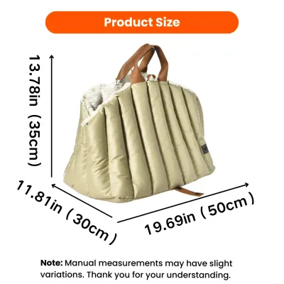 Dog Car Carrier Size and Dimensions Guide Dog car carrier measuring 19.69 inches long, 11.81 inches wide and 13.78 inches high
