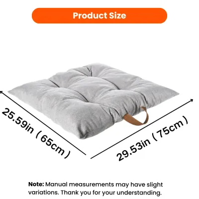 Gray Dog Mat Size 29.53 × 25.59 Inches Gray dog mat size diagram showing dimensions of 29.53 by 25.59 inches or 75 by 65 centimeters.
