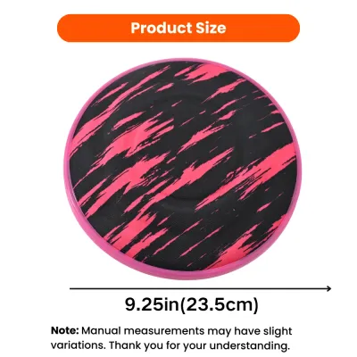 9.25 Inch Solid EVA Dog Flying Disc Size Pink solid EVA dog flying disc measuring 9.25 inches or 23.5 centimeters in diameter.