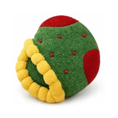 Christmas Stocking Cat Bed Green Red Sherpa Pet Bed Green and red Christmas stocking cat bed with soft sherpa fabric and cozy enclosed design