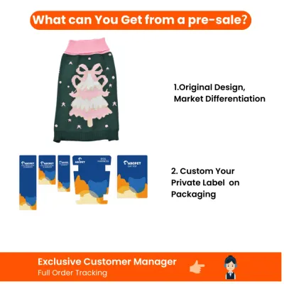 Wholesale Christmas Dog Sweater Private Label Customization Wholesale Christmas dog sweater pre sale with original design and custom private label packaging options