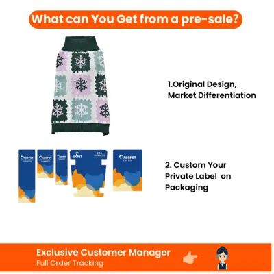 Wholesale Christmas Dog Sweater Private Label Wholesale Christmas dog sweater with original design and custom private label packaging options