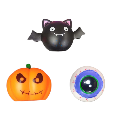 Wholesale Halloween Vinyl Dog Toys for Pet Stores Wholesale Halloween vinyl dog toys featuring bat pumpkin and eyeball styles for pet stores