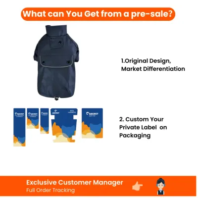 Custom Private Label PU Dog Raincoat for Pet Retailers PU dog raincoat pre sale program with original design private label packaging and dedicated customer service