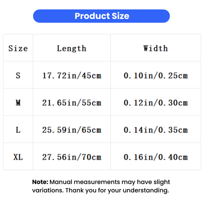 Padded Dog Training Collar Size Guide S to XL Size chart for padded stainless steel dog collar in S M L and XL