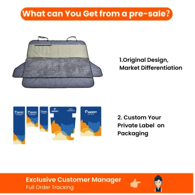 Custom Dog Car Seat Protector Private Label Original dog car seat protector with custom private label packaging and pre-sale support