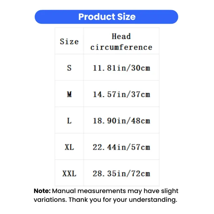 Pet Aviator Hat Size Chart for Dogs and Cats Pet aviator hat size chart with S to XXL head circumference measurements for dogs and cats