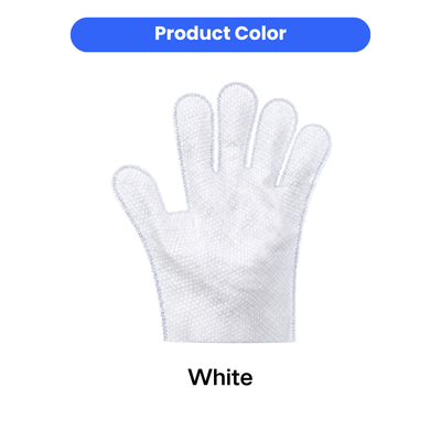 White Pet No-Rinse Cleaning Glove White disposable pet cleaning glove wipe for dogs and cats