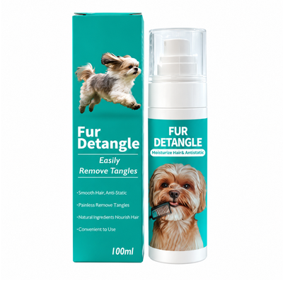Anti Static Pet Detangling Spray for Dogs and Cats Anti static pet detangling spray with bottle and packaging for dogs and cats