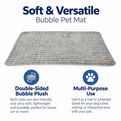 Double Sided Bubble Pet Mat for Dogs Double sided soft bubble pet mat for dog beds home car and travel use