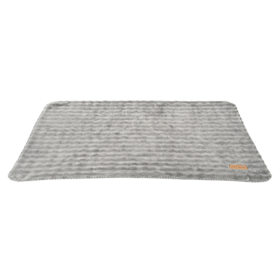 Plush Bubble Pet Mat for Dogs Gray Gray plush bubble pet mat for dogs with soft textured fleece surface
