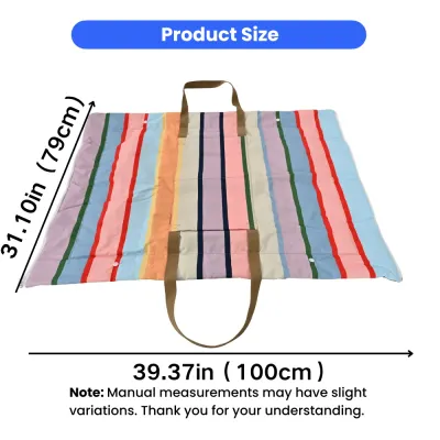 Portable Pet Mat 100 x 79 cm Size Colorful portable pet mat measuring 100 x 79 cm with carry handles